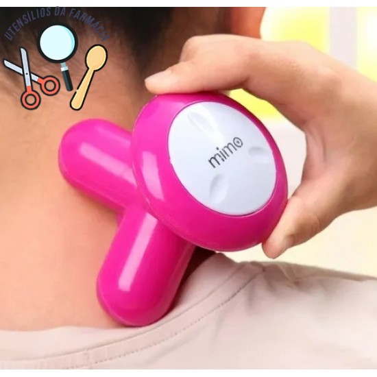 Massageador portátil relax rosa a pilhas ou USB compacto